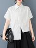 Xitao Irregular Casual Asymmetric Shirt HQQ2431