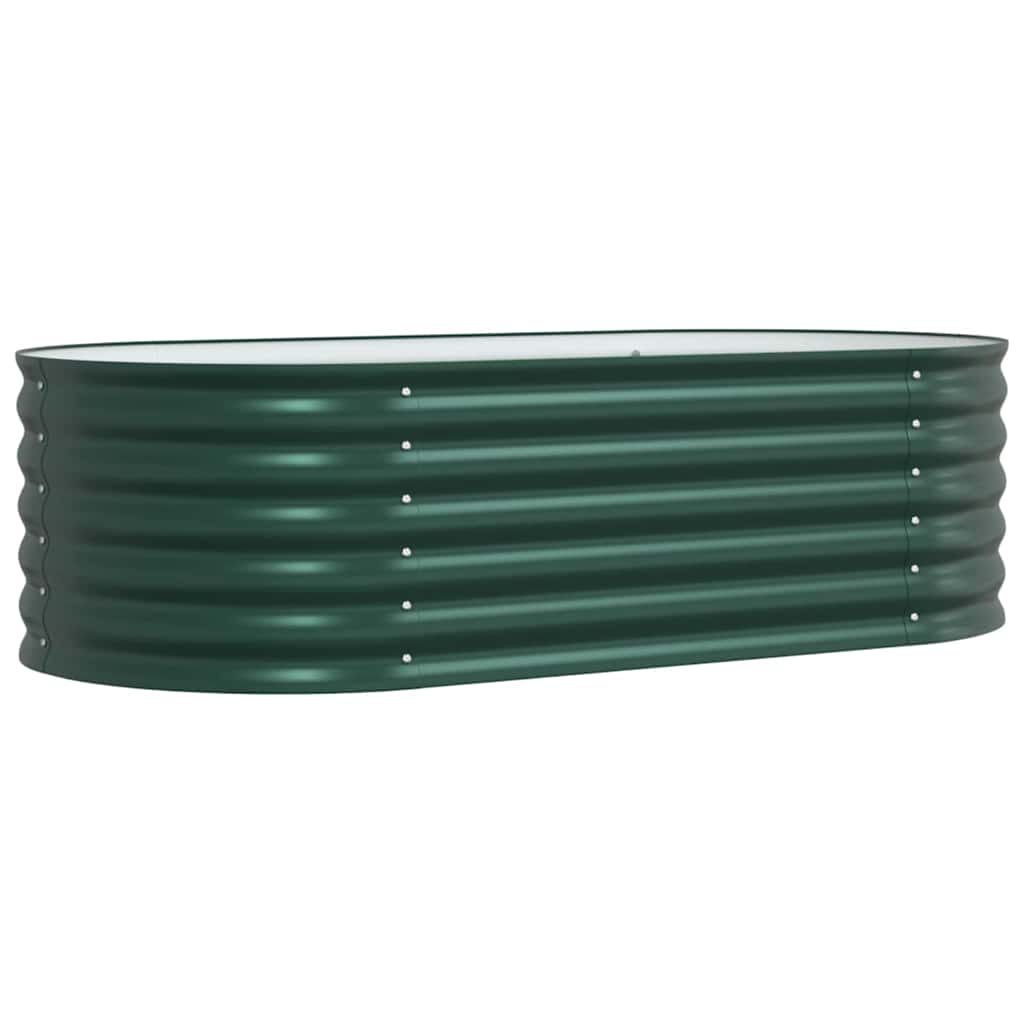 Elevated Garden Bed Green 160 X 80 X 44 Cm Steel