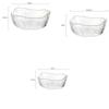 Varm 380/750/1450ml Salatskål i glass Gullkant Frukt Godteri Snacks Mat Blandeskål Stor Bordplate Grønnsakssalat Glassbeholder