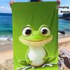 Froschmuster Strandtuch Weich Leicht Sandabweisend Ultra-Saugfähig Reise Schwimmen Camping und Strandspaß Strandzubehör