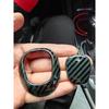 For Chevrolet Malibu 2016- Steel Carbon Fiber Console Gear Shift Knob Cover