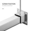Universal Wall Mounted Pipe Bracket Heavy Duty Steel Construction Side Mount Flange Base Brackets For Closet Rod