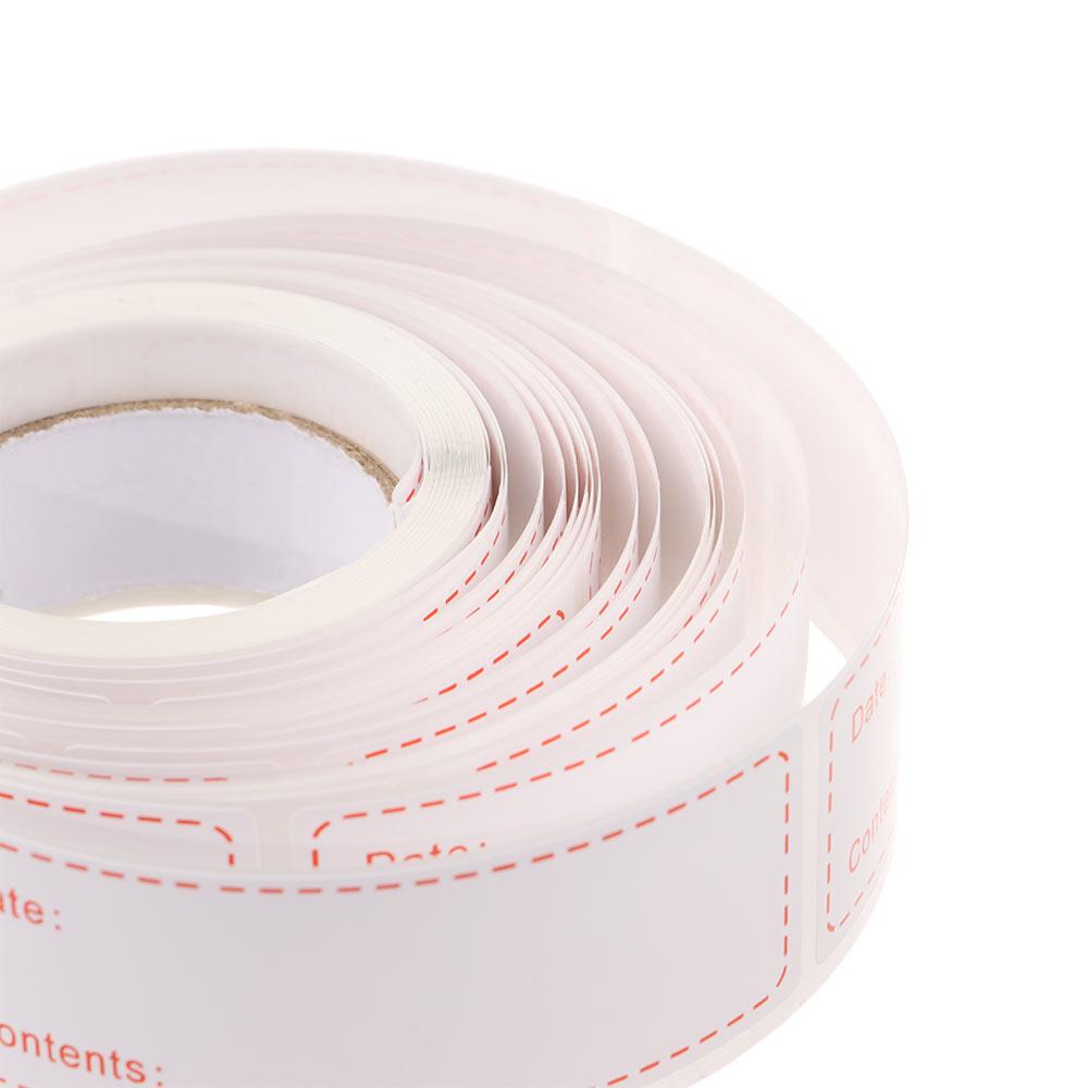 Etykieta do przechowywania żywności w pojemnikach do zamrażarki kuchennej, samoprzylepna