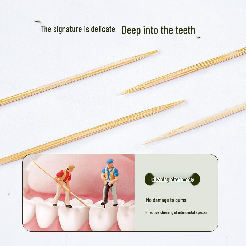 Disposable Double-Ended Bamboo Toothpicks