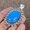 Purple Chalcedony Gemstone 925 Sterling Silver Jewelry Pendant 2.36" KKG-753