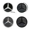 Hot Car Sticker Chrome Silver And Glossy Black Front Grilled Star Emblem Illuminated Logo For Mercedes Benz GLC X253 GLE W167 GL