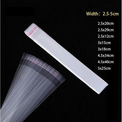 200pcs Transparent Self Sealing Small Bags Resealable Plastic Cookie Bag Gift Packaging
