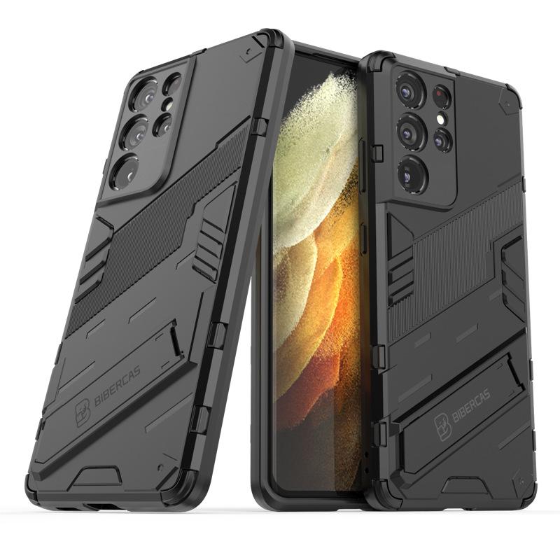 Suitable for Samsung Note20 Ultra Punk Anti Fall Case Samsung S24 Multifunctional Bracket Protection Case