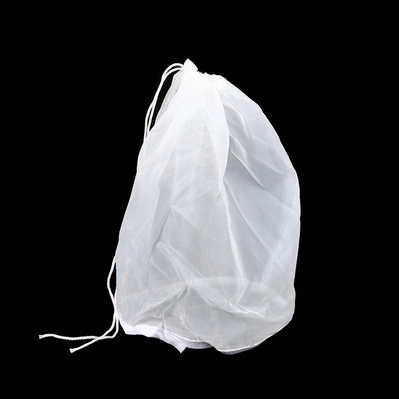 2 Sizes 100 Mesh Beer Nylon Strainer Filter Bag Reusable Mesh Net Strain For Milk Hops Tea Brewing Home Wine Making Bar Tool