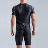 2 Teile/satz Oansatz Kurzarm Mid-rise Männer Badeanzug Druck Slim Fit T-shirt Schwimmen Lkw Set Bademode