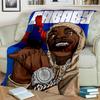 3D Legend Star Hip Hop Rapper Kunstdecke, Weiche Überwurfdecke für Zuhause Schlafzimmer Bett Sofa Picknick Reise Büro Abdeckdecke Kinder