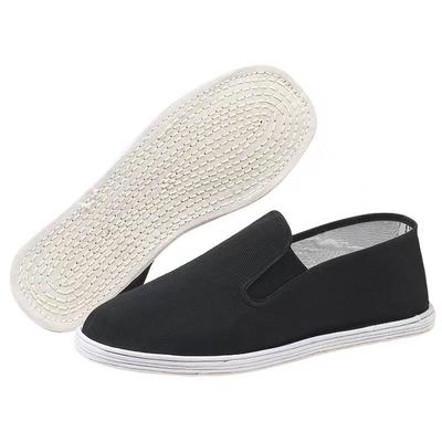 Handmade Pure Cloth Soled Cloth Shoes Thickened Soft Sole Lasagna Home Casual Shoes One Pedal Breathable Men's Shoes