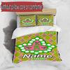 3pcs Duvet Cover Set (1*Duvet Cover + 2*Pillowcase, Without Core), Custom Name Alpha Kappa Alpha Pattern Bedding Set, Home Bedroom Decor Gift