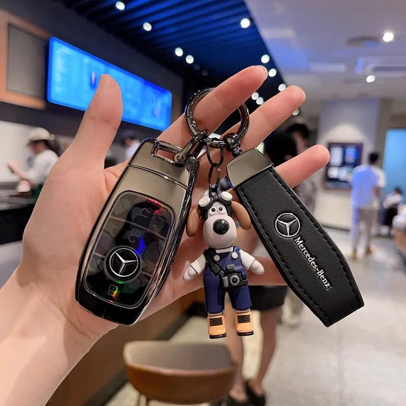 ULA5 3BTN Fashion Soft TPU Car Key Case For Mercedes Benz A C E S G Class GLC CLE CLA GLB GLS W177 W205 W213 W222