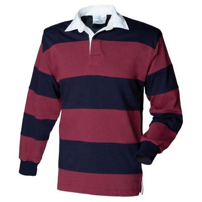 Erkek Şerit Dikişli Rugby Polo Gömlek