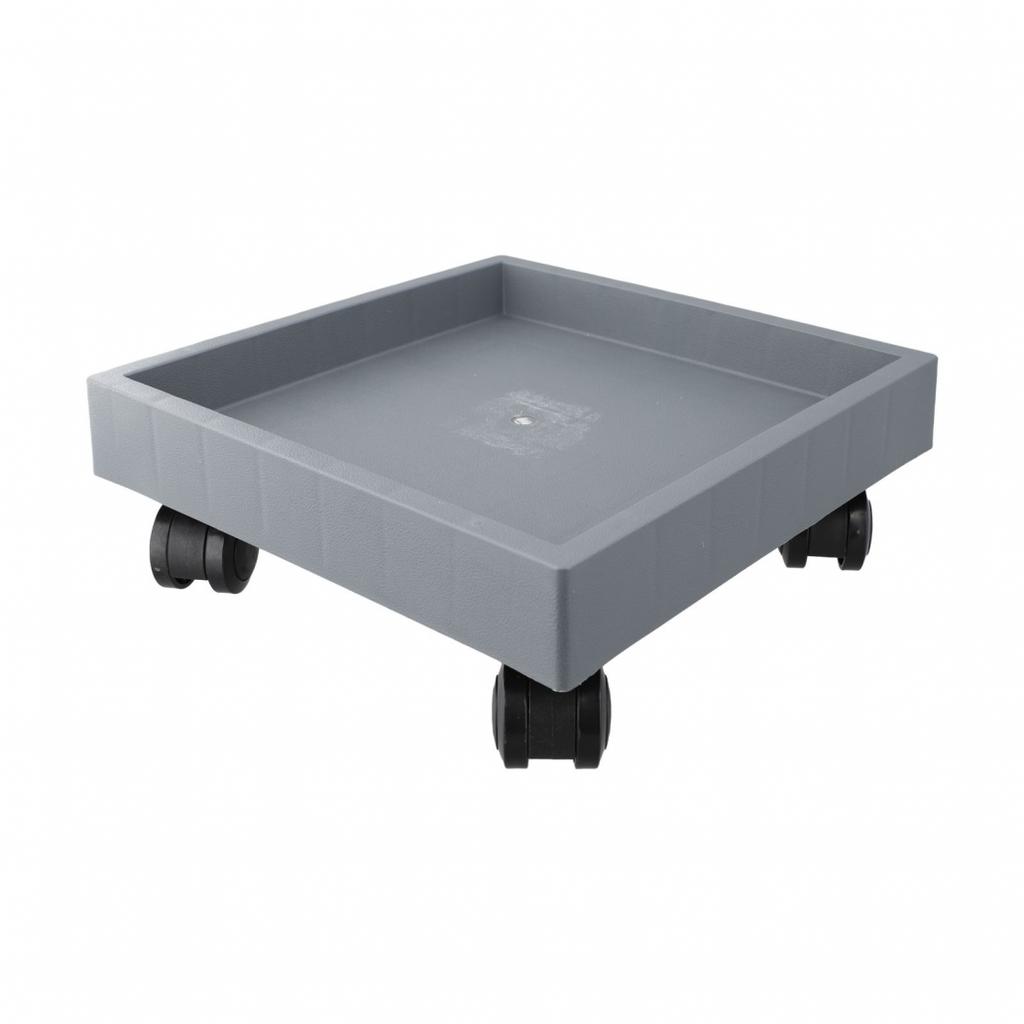1 pieza Soporte Inferior Cuadrado para Maceta con Ruedas Móviles Bandeja para Maceta para Exteriores