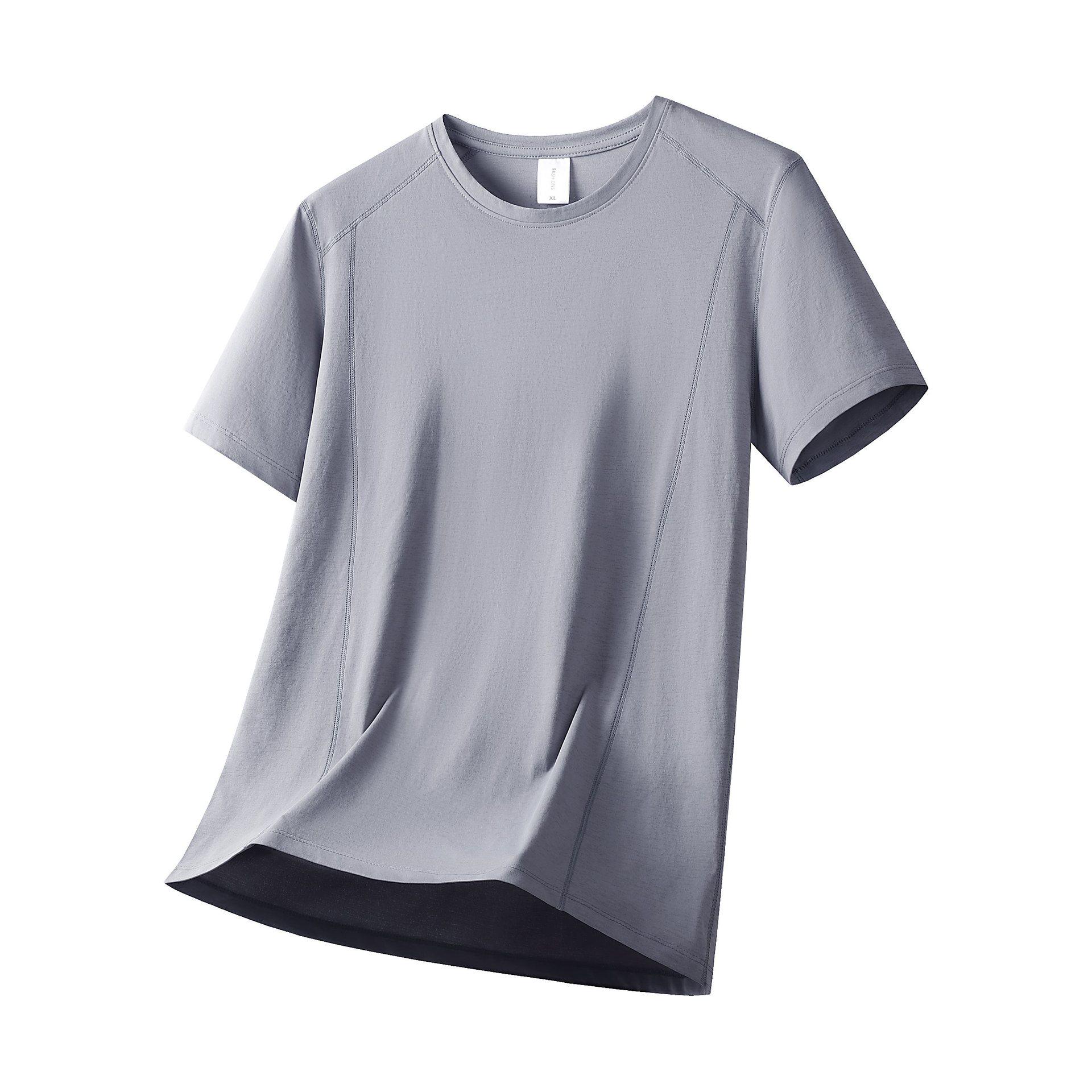 8868 Men s Summer Sports Ice Silk Short Sleeve T-shirt 5XL