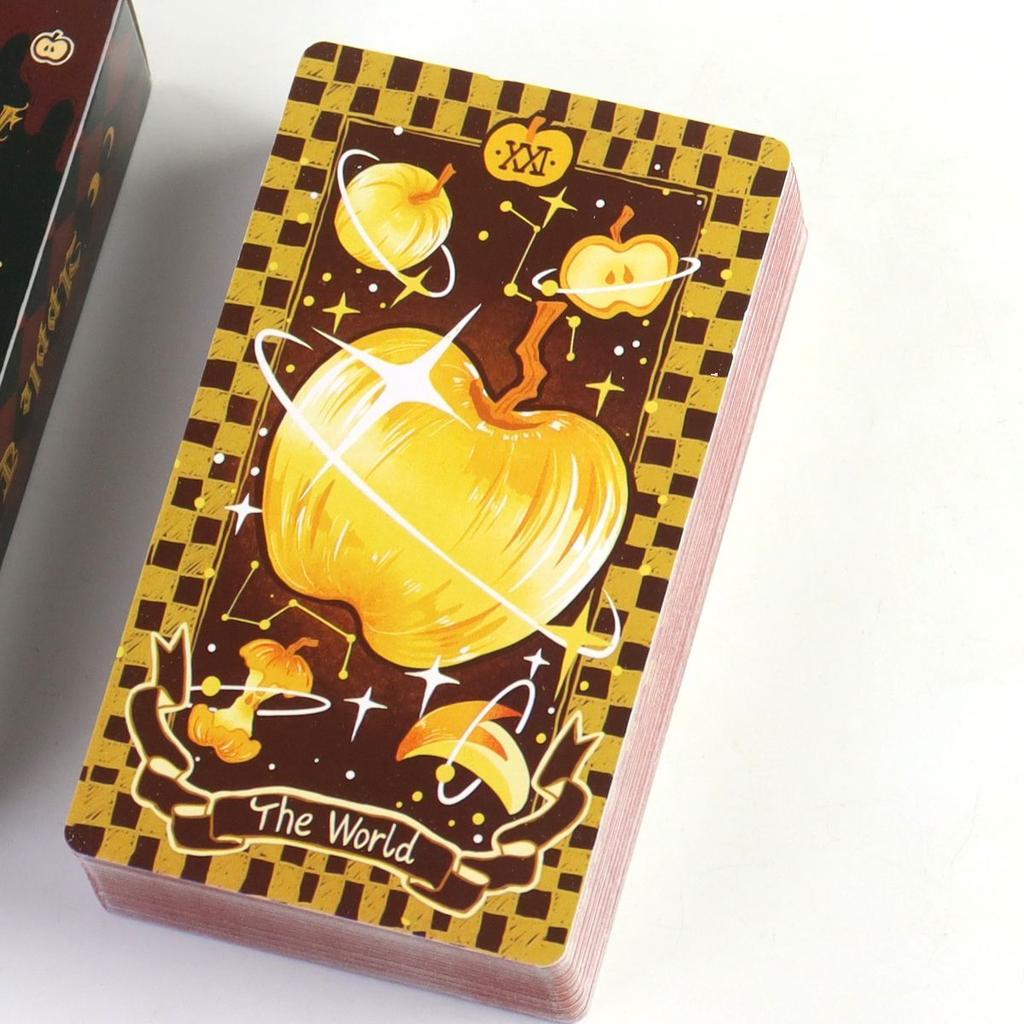 Apple Tarot Deck 10,3*6cm 79 Stück Tarotkarten Aus Neugierde über Die Äpfel Im Garten Eden