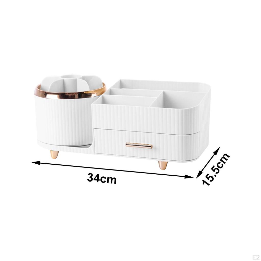 Make-up-Organizer für den Schminktisch, Drehbarer Organizer, mit Schublade, Große Kapazität, Kosmetik