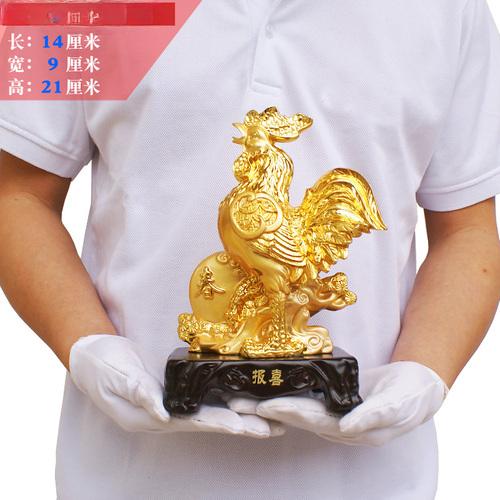 

Креативные украшения из смоляной курицы со знаком зодиака, милый талисман в виде петуха, украшение рабочего стола в гостиной, фэн-шуй животных