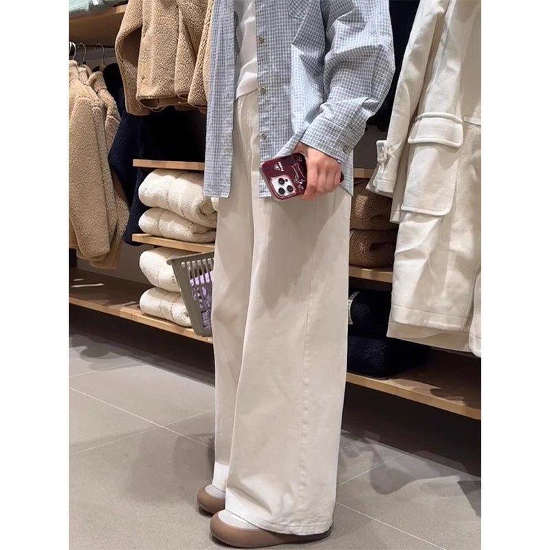 Plus-Size High-Waisted Slimming Wide-Leg Pants for Pear-Shaped Body - Women s Spring/Summer Style S