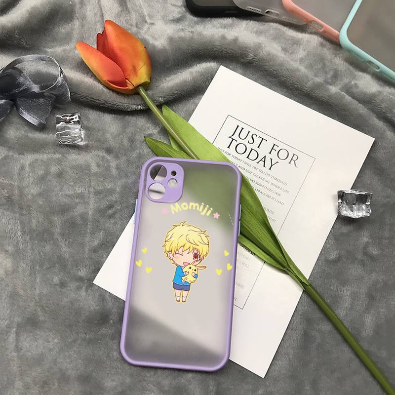 Fruits Basket anime roztomilý Pouzdro na telefon matné průhledné Pro iphone 7 8 11 12 13 plus kryt mini x xs xr pro max