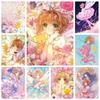 Sakura Card Captor Mozaika 5D DIY Ruční Vyšívání Křížový Steh Diamantové Malování Sady Kulatý_Čtvercový Vrták Řím Dekor