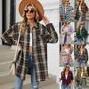 Camicia a maniche lunghe a quadri spazzolati stile Bf oversize