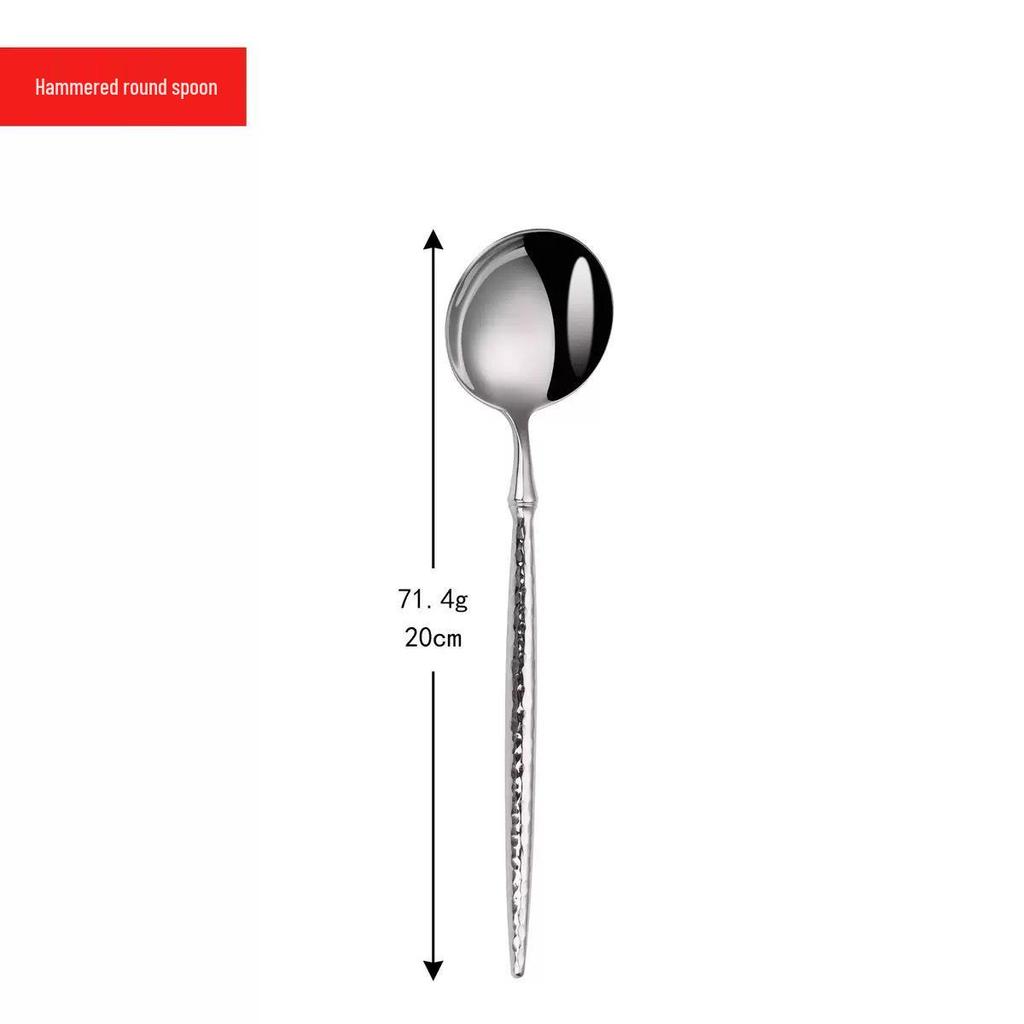 Stainless Steel 304 Western Cutlery Set: Knife, Fork, Spoon, Dessert Spoon, Fruit Fork for Restaurant, Hotel, Home