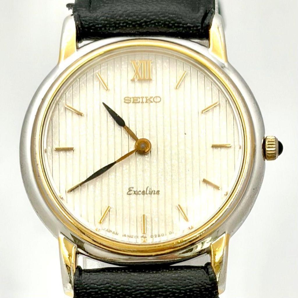 Used [New Battery] SEIKO Exceline Ladies Watch 4N20-0092 040202 New Belt