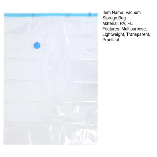 Transparent Vacuum Storage Bag Moisture-Proof Reusable Folding Compressed Thickened Vacuum Bag Clothes