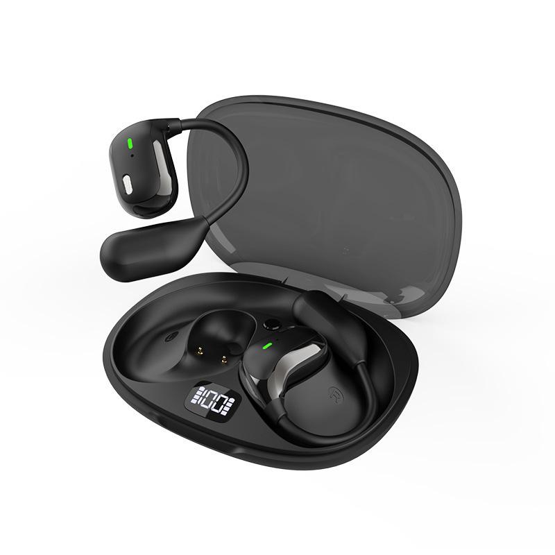 

Open-Ear Bluetooth Hook-On Headphones - True Wireless, Long Battery Life, Ideal for Running & Music чорний