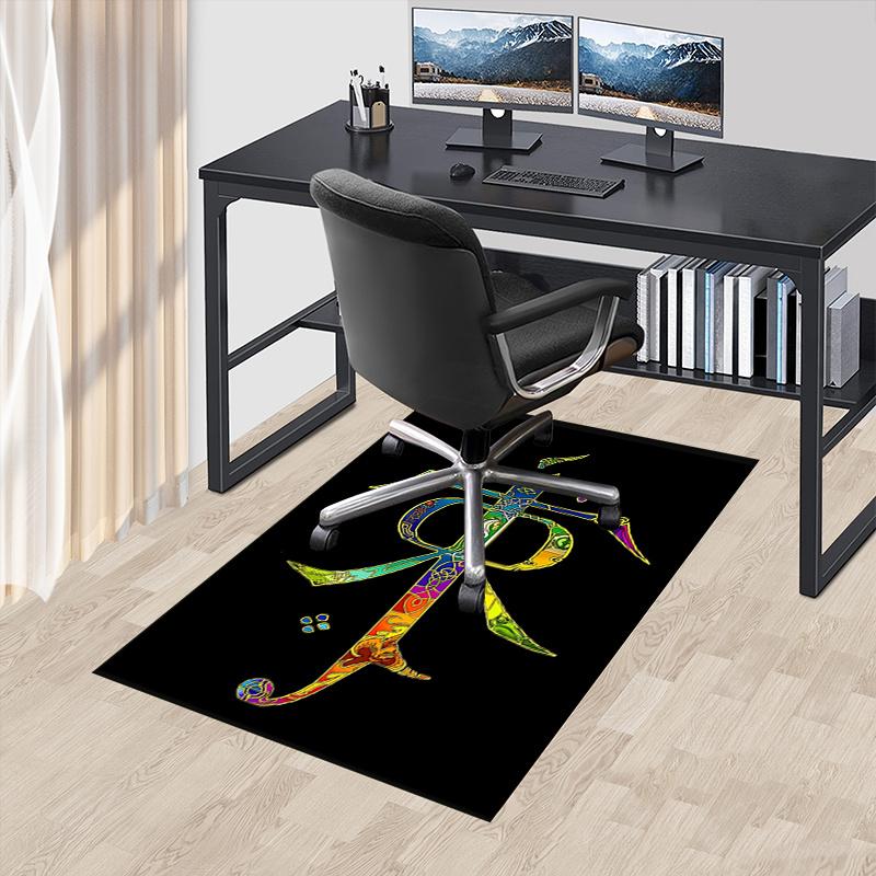 

Lord of the Rings Polyester Office Carpet Chair Mats, Home Decor Dormitory Floor Protector with Anti-Skid Backing, Large Area Coverage,Chris 60cm by 90cm
