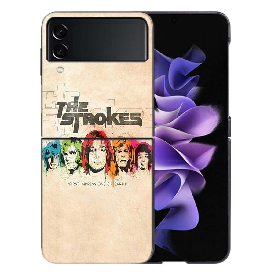 The Strokes Phone Case For Samsung Z Flip 6 7 5G Galaxy Z Flip 5 4 3 5G Cases Shockproof Hard Cover TPU