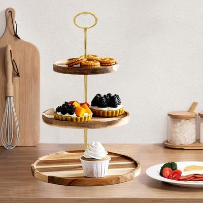 Kuchenständer für Desserttisch 3-stöckige Dessertständer für Party Desserttisch Ausstellungsset Ovaler Etagen-Cupcake-Ständer Kuchenausstellung