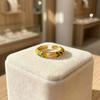 Bohemian-Style Vintage Geometric Rings Engraved Gold Plated Ring  Female