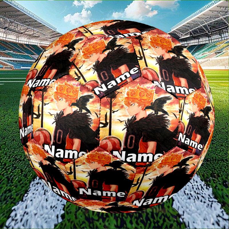 Custom Name Personalized Haikyu Print Size 5 Soccer Ball Training & Match Football, for Team, Kicking, Gift for Football Enthusiasts