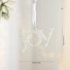 Christmas Bow Ornament Sparkling White Christmas Bell Christmas Star Ornament Festive For Party Decoration Holiday Celebration