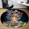 1pc Dragon Ball Characters Office Round Area Rug,  Under Office Chairs Bedroom Living Room Home Decor A0926189