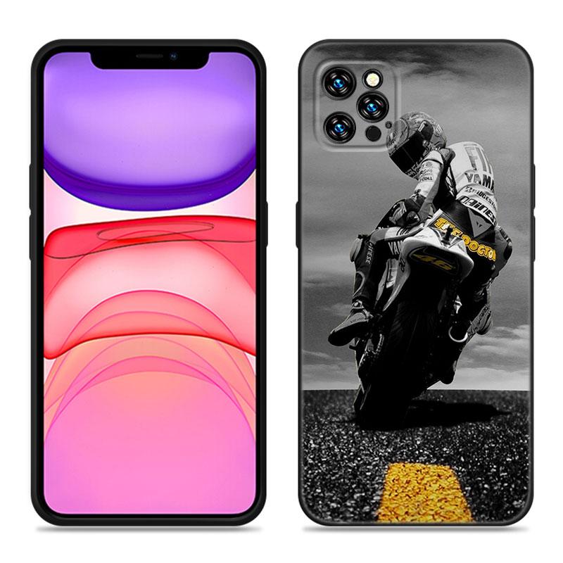 Moto Cross Motorcycle Sports Phone Case For Apple iPhone 12 13 Mini 11 14 15 Pro Max 7 8 Plus X XR XS SE 2020 2022 Black Case
