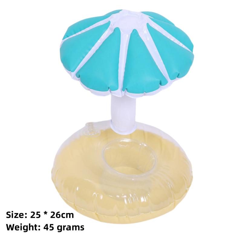 1Pcs Floating Cup Lnflatable Flamingo Beverage Cup Holder Swimming Pool Coaster Floating Device Pink Toy Beverage Holder