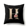 Polyester Pillowcase Home Car Decoration Printing Pillowcase 26 English Letter Cushion Cover