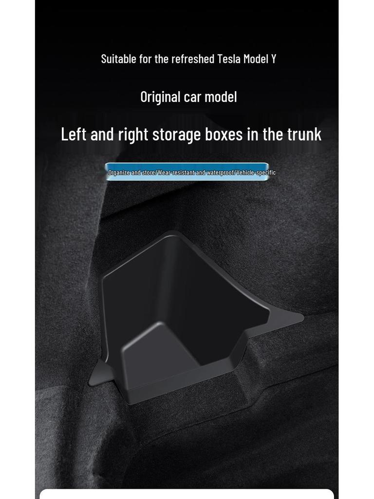 Tesla Model Y Refresh TPE Kofferraum-Aufbewahrungsbehälter - Spritzgegossene Aufbewahrungslösung