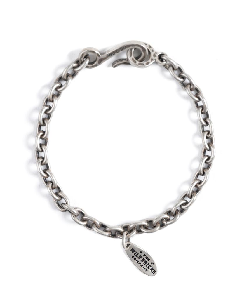 Wild Bricks Th Link Chain Bracelet (Silver)