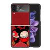 Cute Cartoon Pucca Garu Clear Phone Case For Samsung Z Flip 7 6 5 4 3 Galaxy ZFlip7 ZFlip6 ZFlip5 ZFlip4 ZFlip3 5G Print Cover C