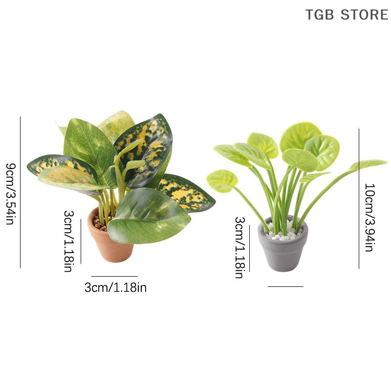 1Pcs 1/12 Miniature Plant Potted Model Garden Green Plant Ornaments Dollhouse Simulation Plant Decoration Toy