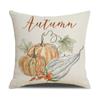 New Pumpkin Maple Leaf Autumn Thanksgiving Pillow Ins Nordic Linen Cushion Cushion Cover Home Products