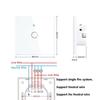 WiFi EU Light Wall Touch Switch 220V No Need Neutral Wire Tuya Smart Life Work with Alexa Google Home 1/2/3Gang