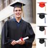 Graduation Cap With Tassel Bachelors Hat With Adjustable Size Elastic Band Graduation Master Degree Graduation Ceremony Hats