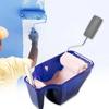 Dark Blue Painting Bucket PP Holding Paint Cup Wall Painting Handheld Paint Cup  Home Improvement